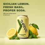 Sicilian Lemon & Basil: electrolyte soda
