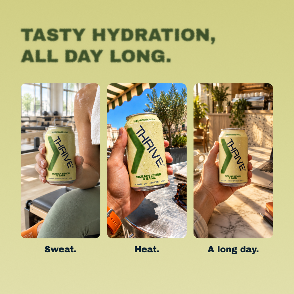 Sicilian Lemon & Basil: electrolyte soda