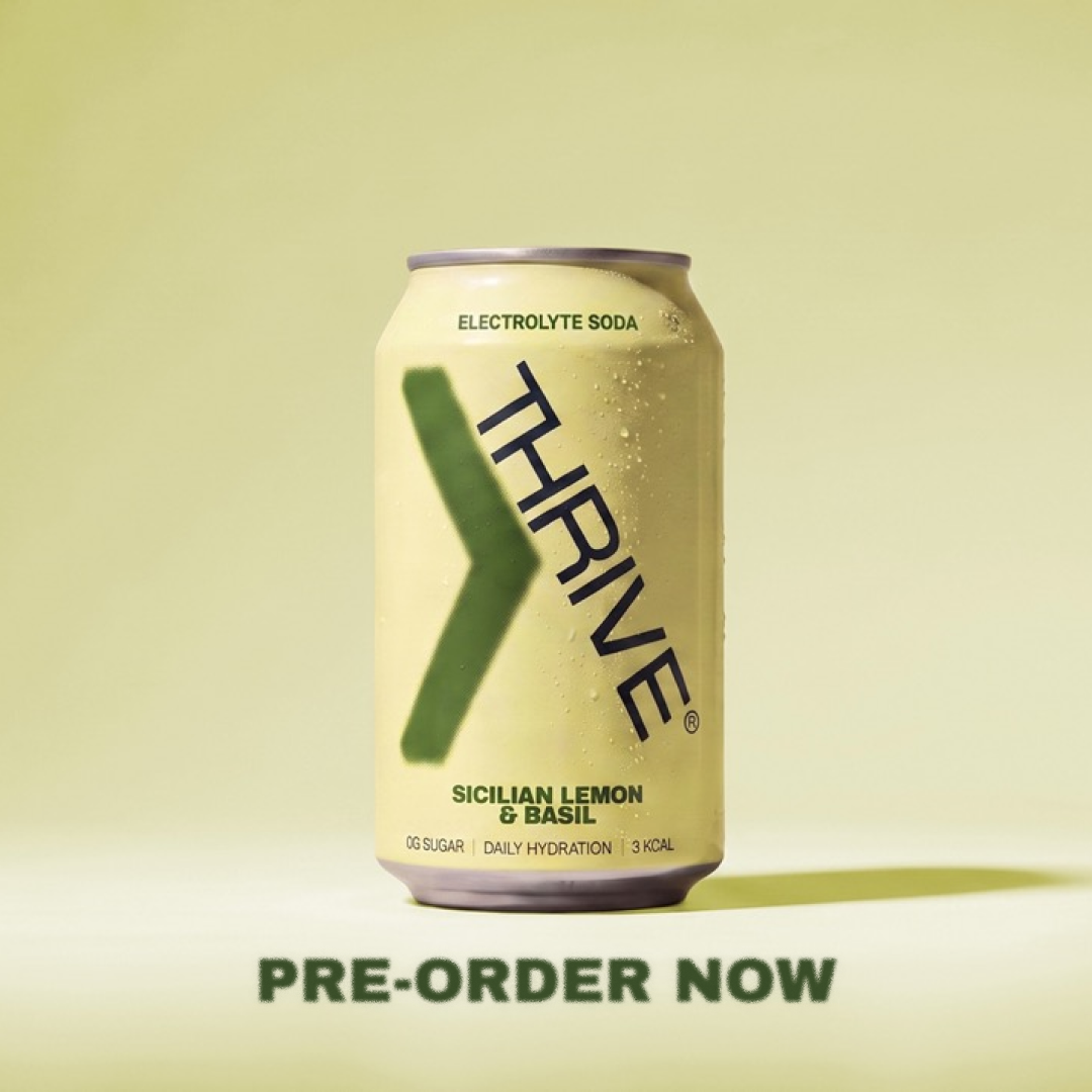 Sicilian Lemon & Basil: electrolyte soda